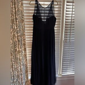 Navy silk chiffon J. Crew dress size 12